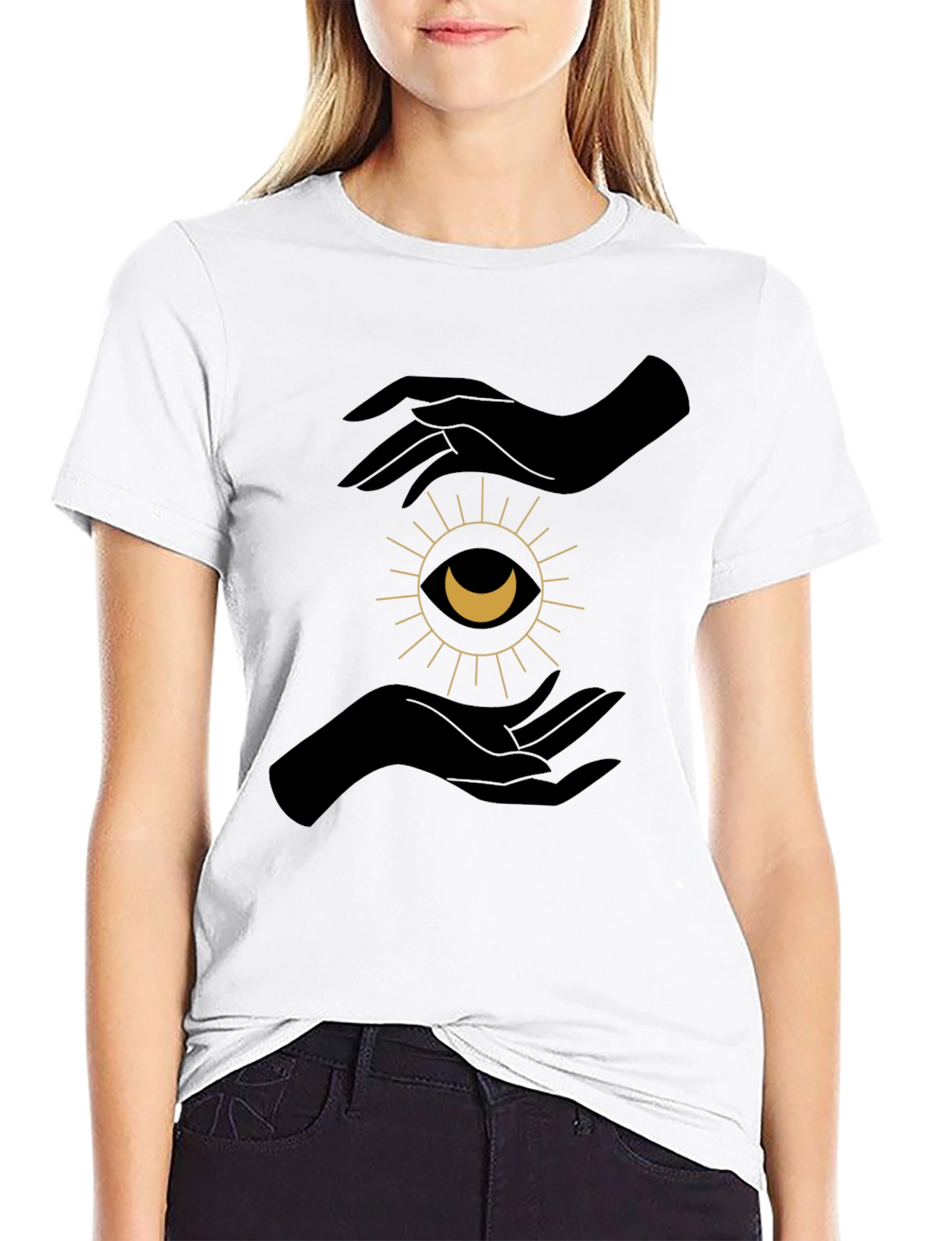 Mystic Hands Graphic Tee - Stylish Unisex T-Shirt