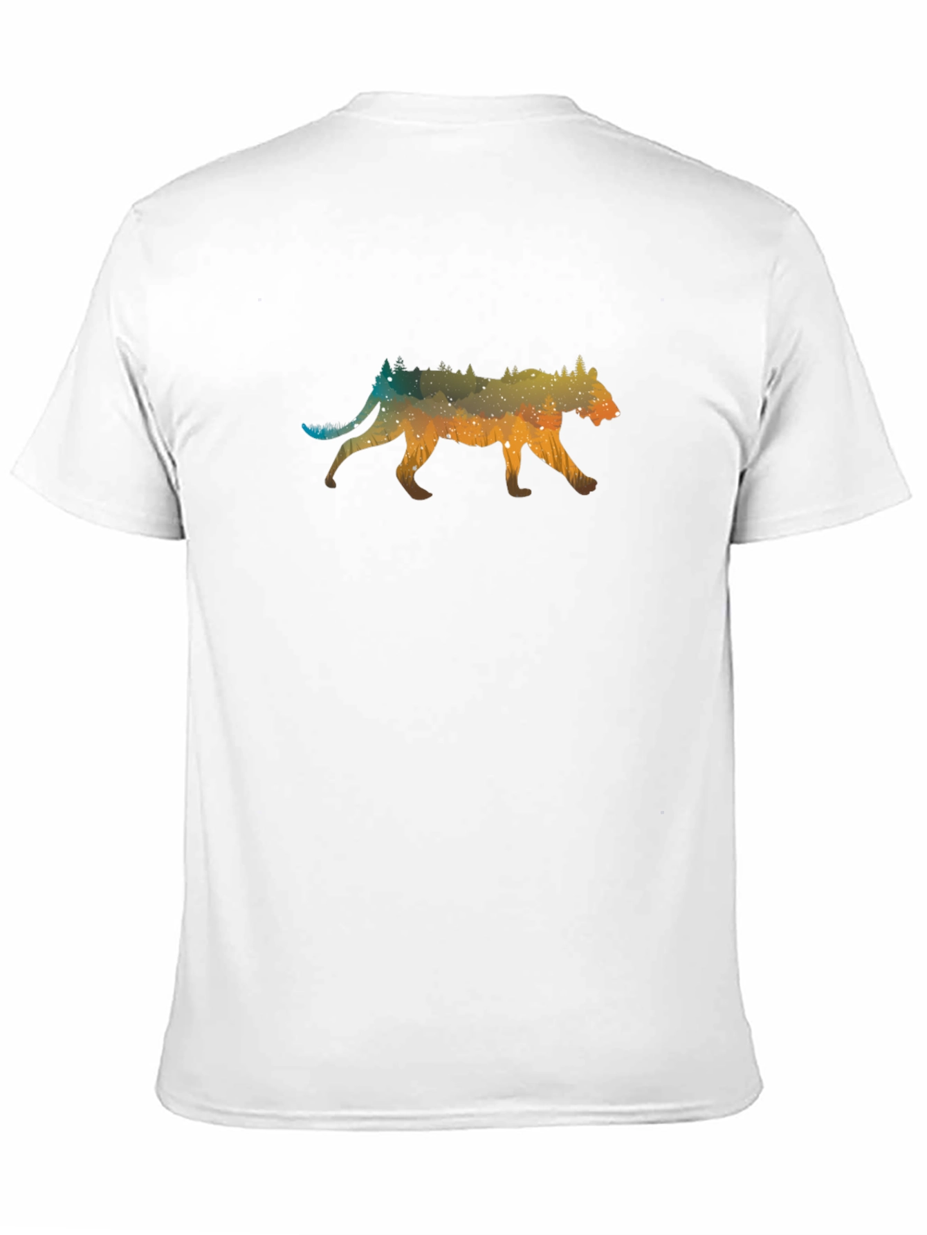 Galaxy Cougar Graphic Tee - Unisex Black T-Shirt