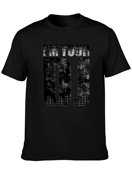 Im Your DJ Graphic Print Crew Neck T-Shirt
