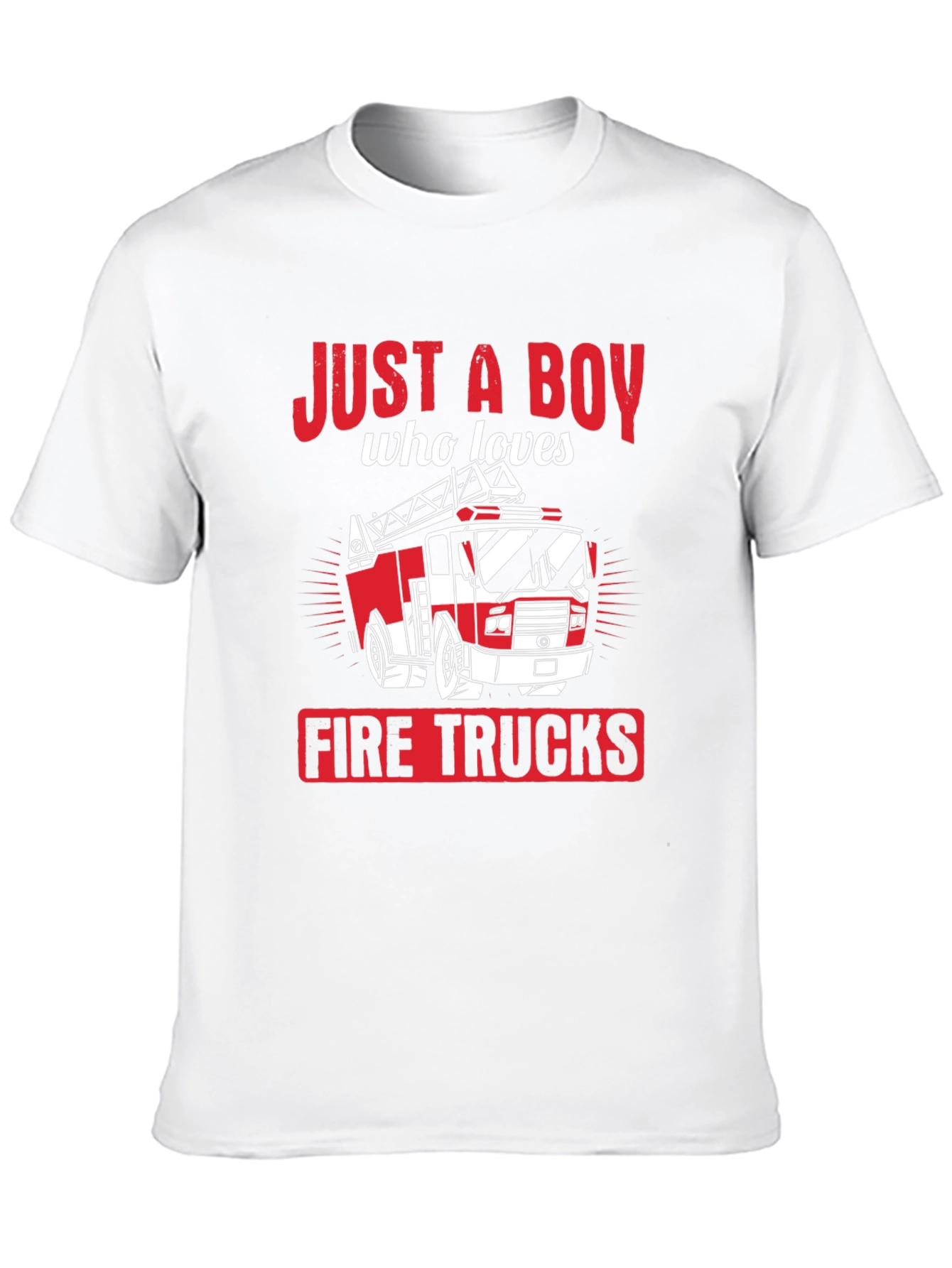 Boy Who Loves Firetrucks T-Shirt