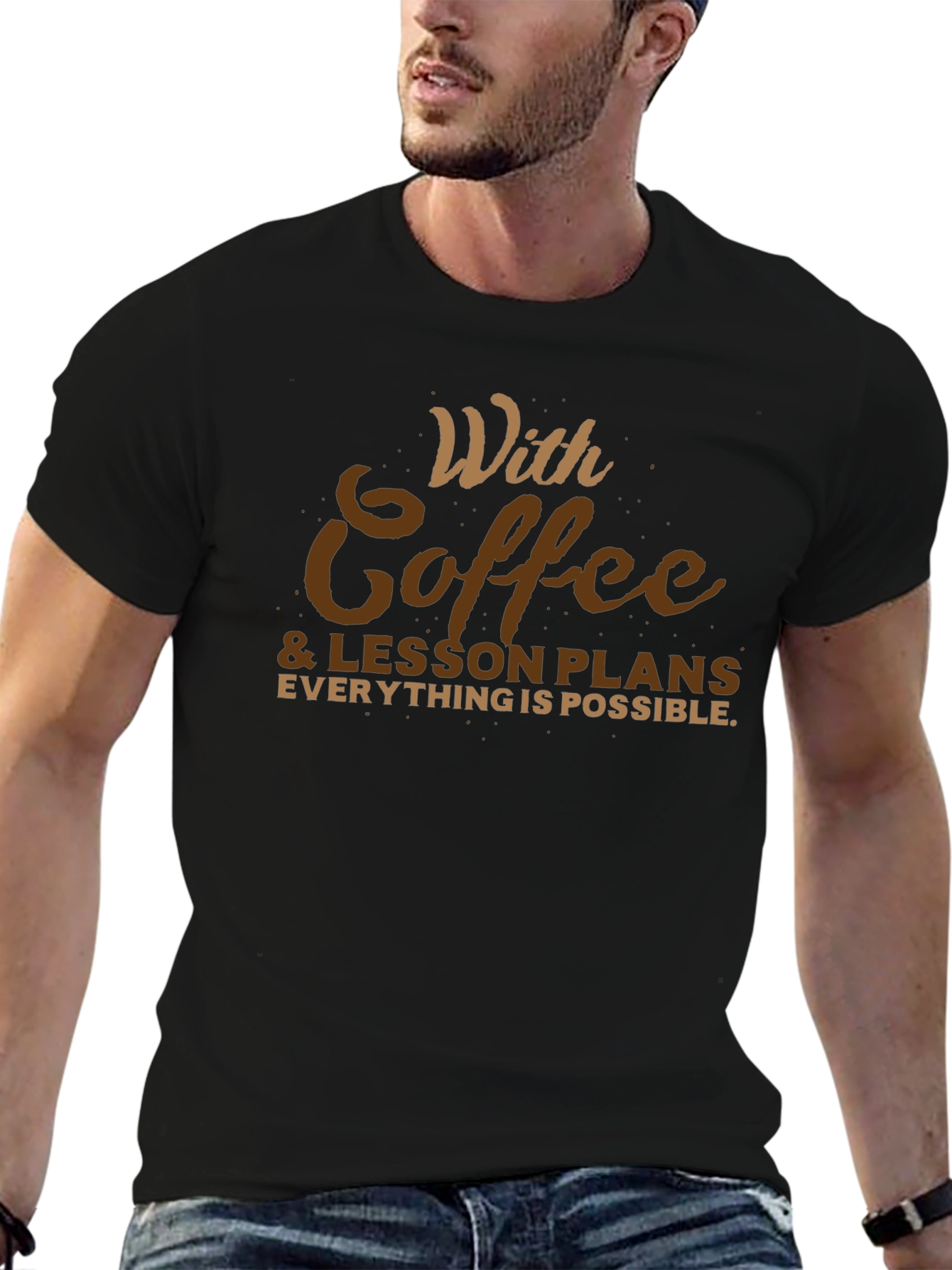Coffee & Lesson Plans T-Shirt - Teacher Apparel