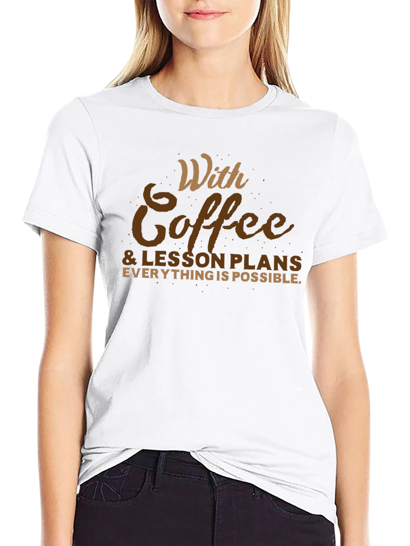 Coffee & Lesson Plans T-Shirt - Teacher Apparel