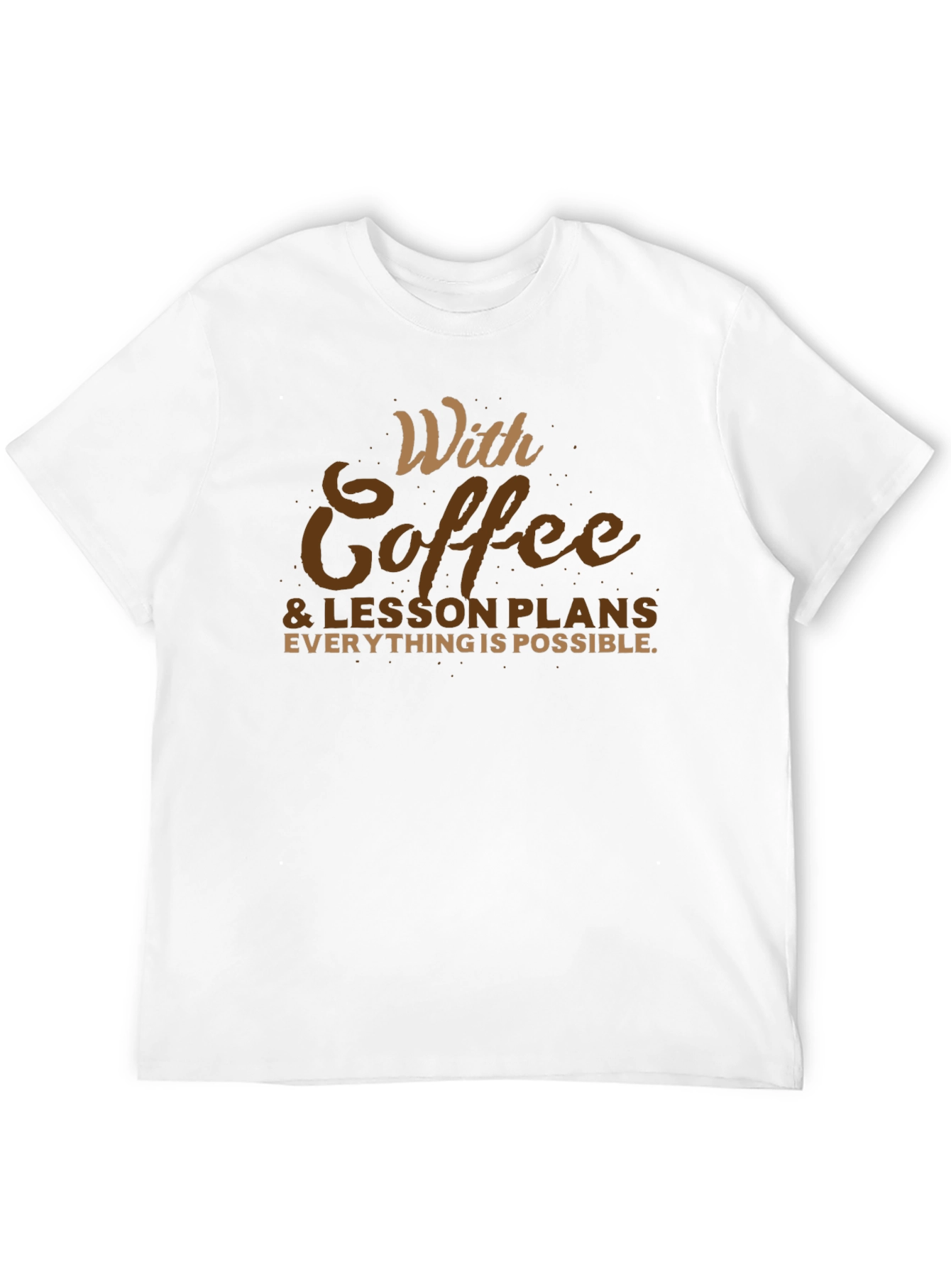 Coffee & Lesson Plans T-Shirt - Teacher Apparel