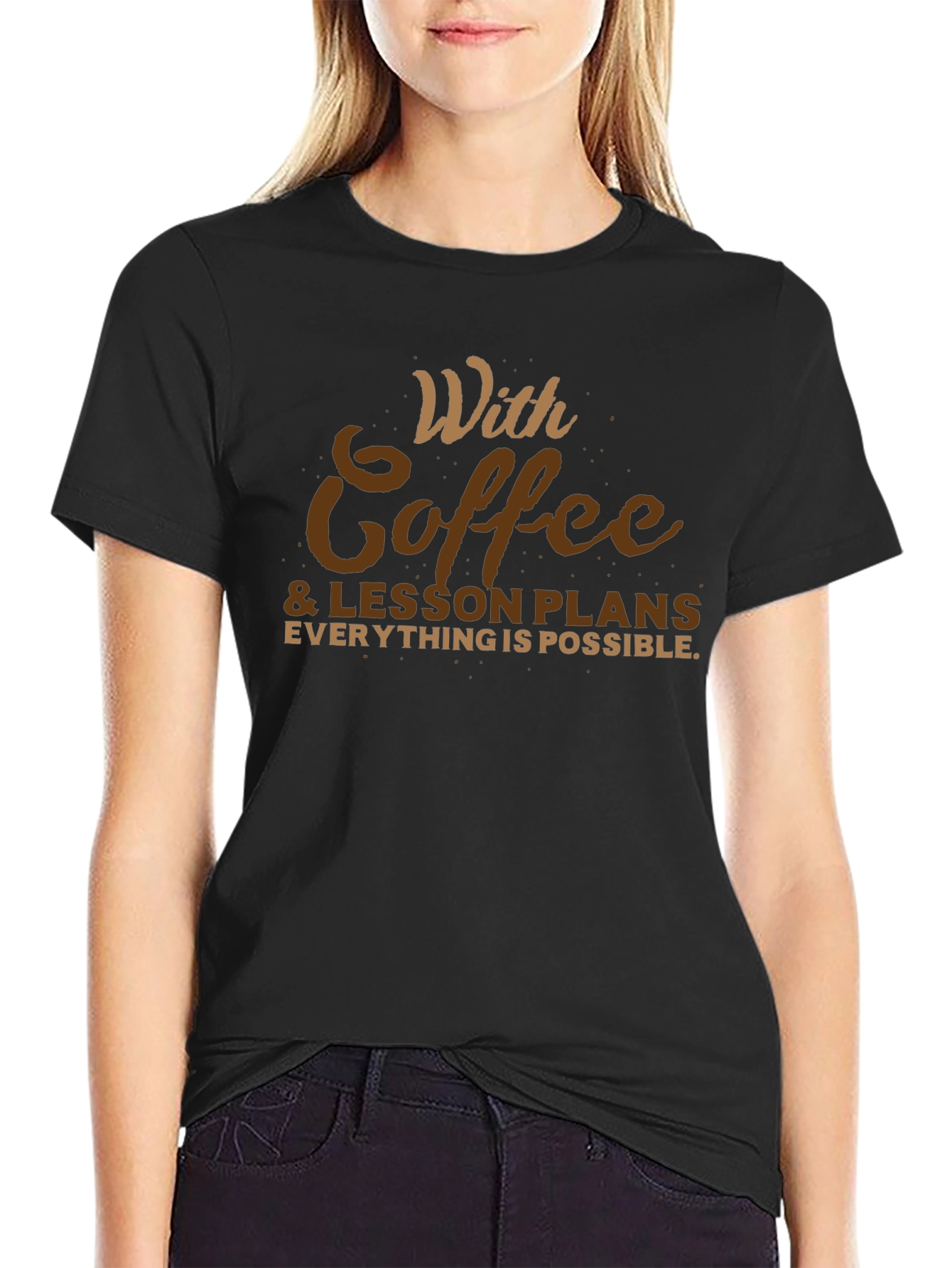 Coffee & Lesson Plans T-Shirt - Teacher Apparel