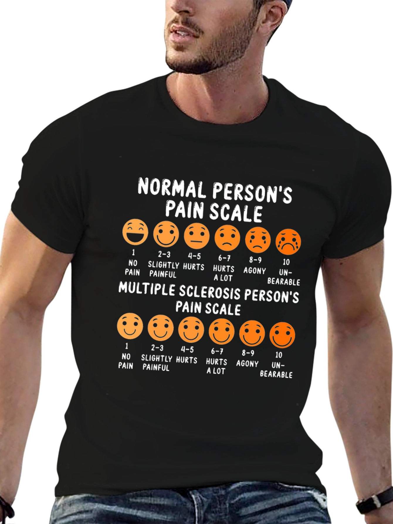Multiple Sclerosis Pain Scale Graphic Tee