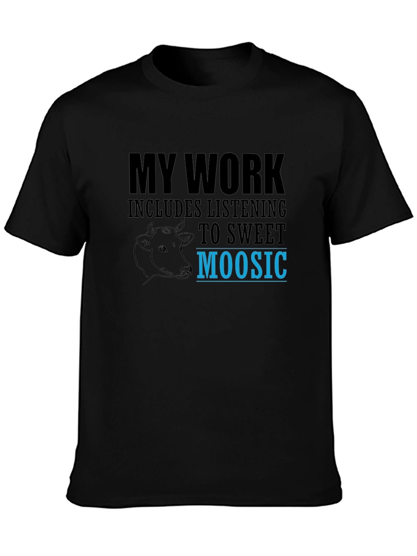 Sweet Moosic T-Shirt - Funny Cow Lover Tee