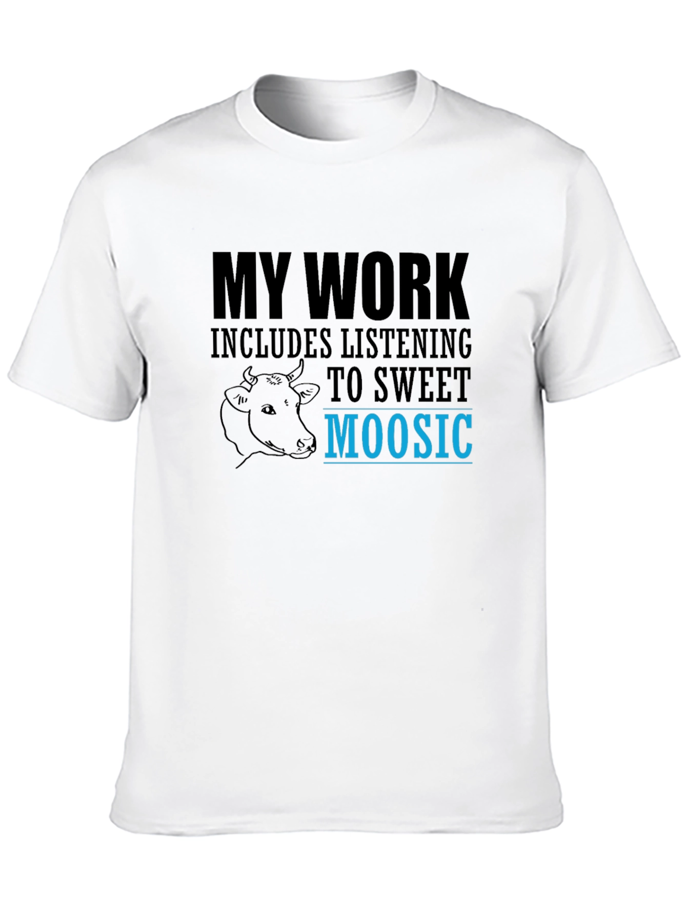 Sweet Moosic T-Shirt - Funny Cow Lover Tee