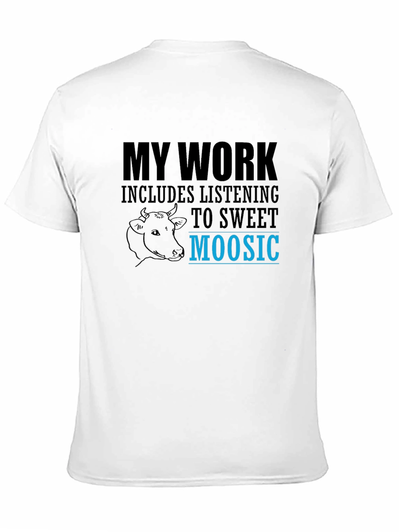 Sweet Moosic T-Shirt - Funny Cow Lover Tee