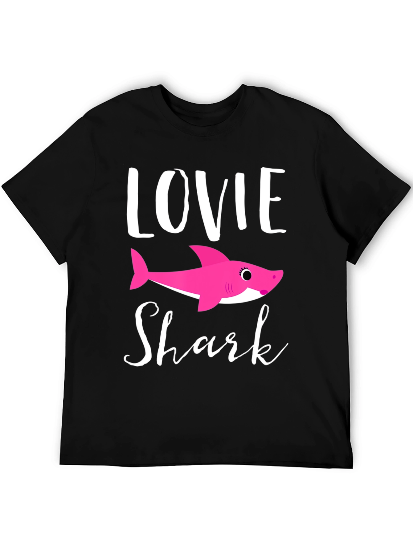 Lovie Shark Black T-Shirt