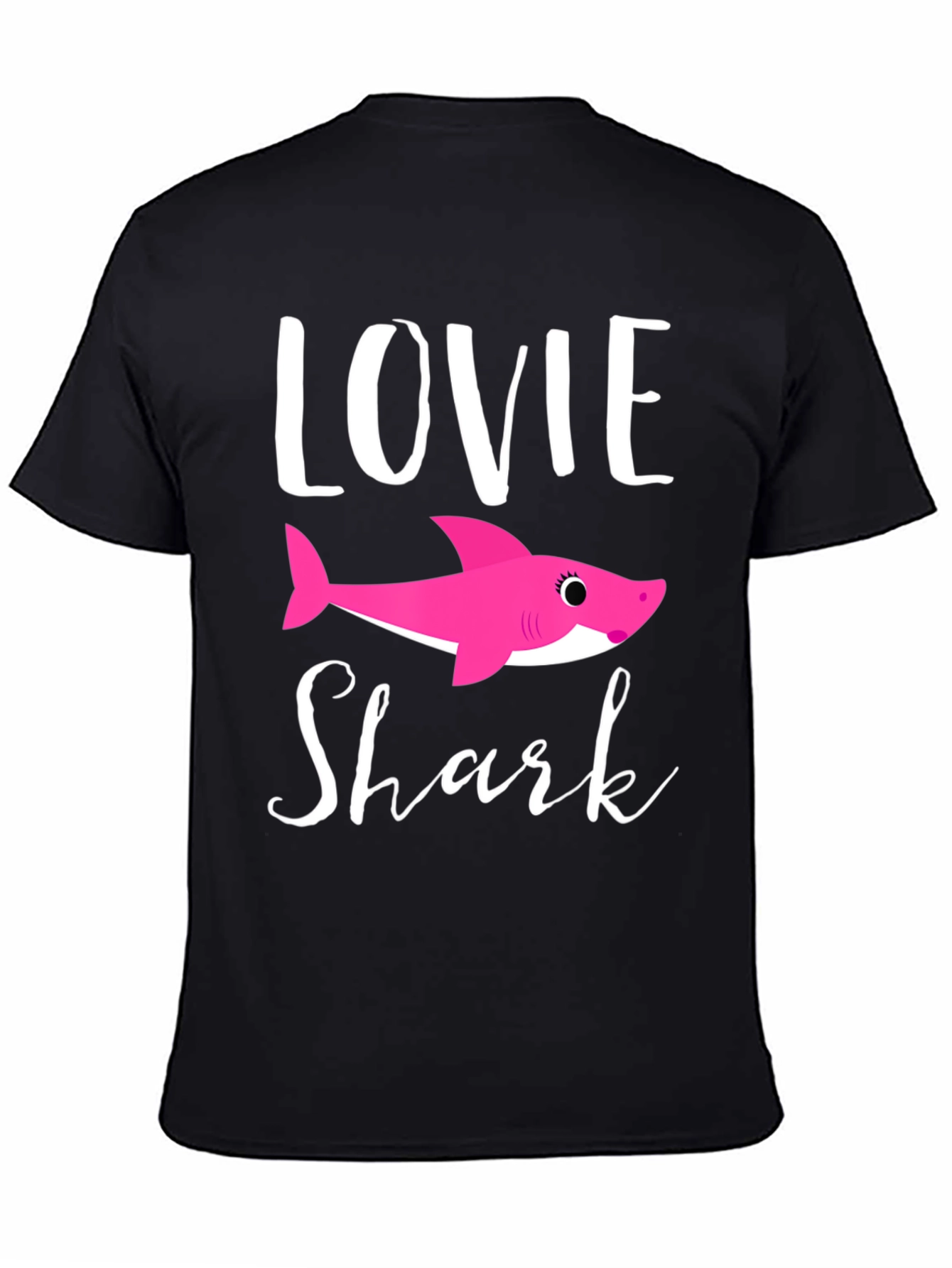 Lovie Shark Black T-Shirt