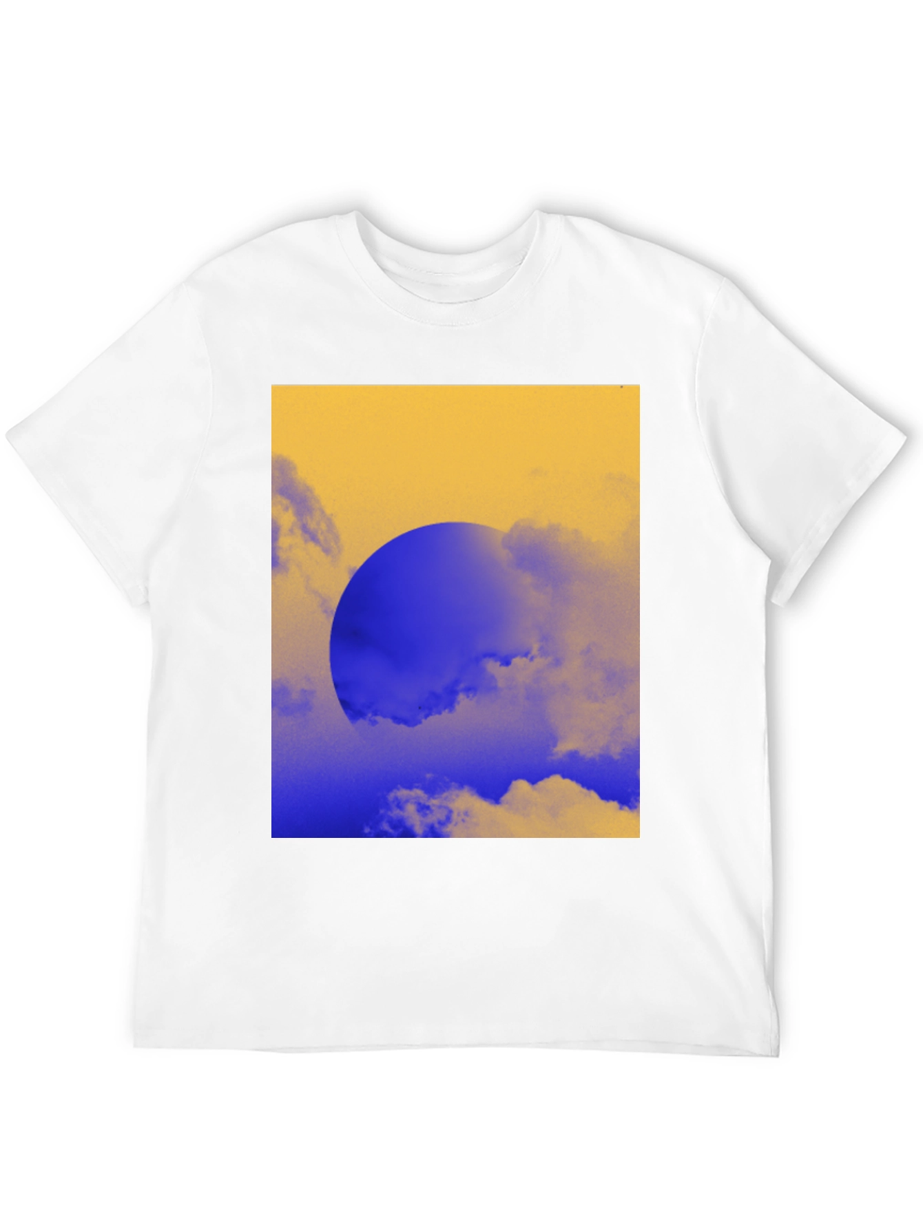 Abstract Sunset Graphic Tee - Black