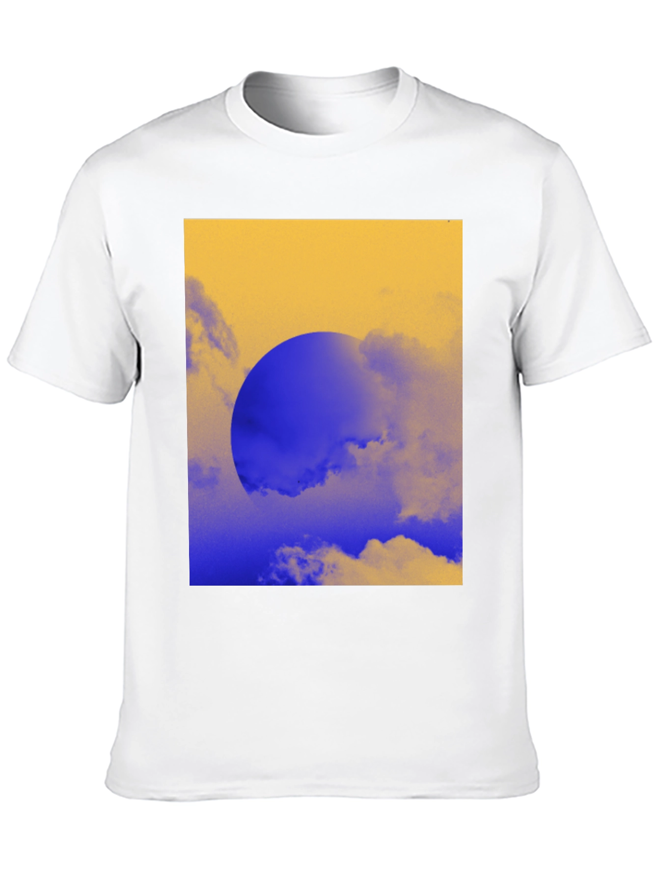 Abstract Sunset Graphic Tee - Black