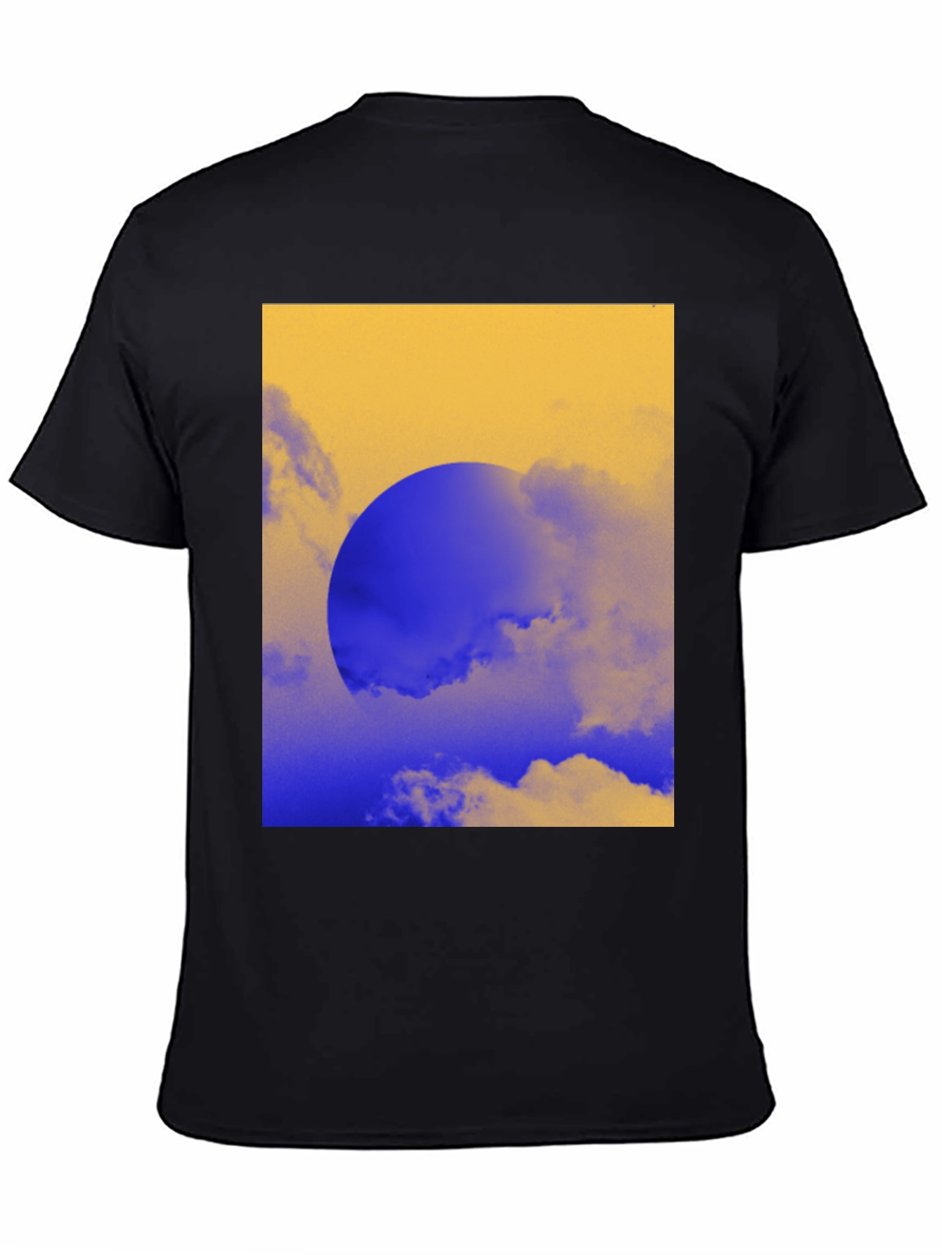 Abstract Sunset Graphic Tee - Black