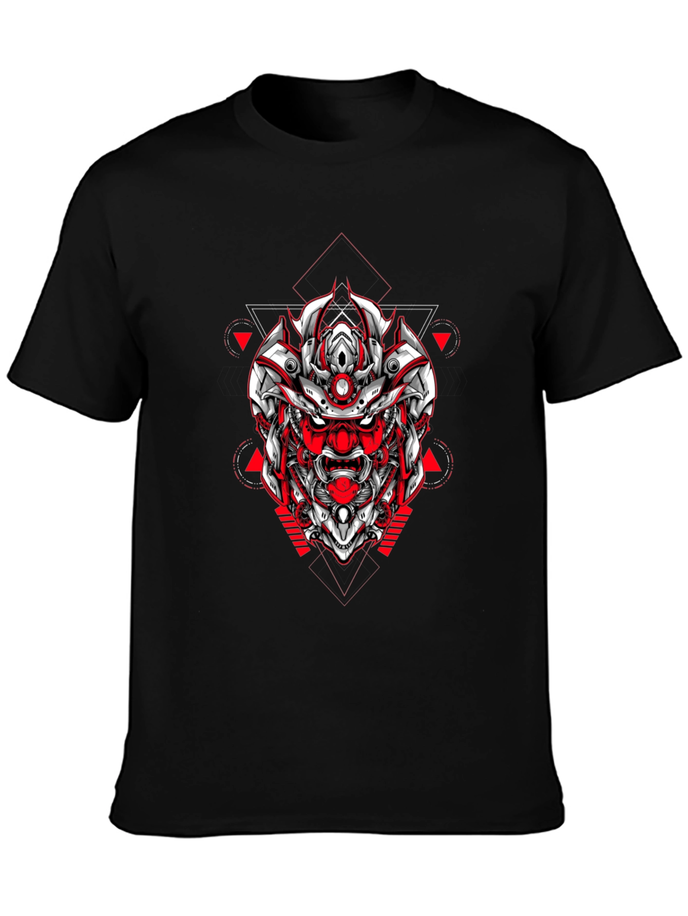 Samurai Robot Graphic Tee - Black