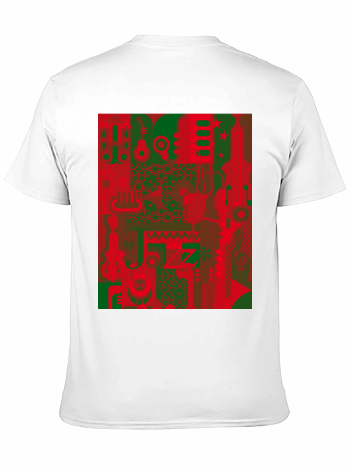 Retro Jazz Instrument Graphic Tee