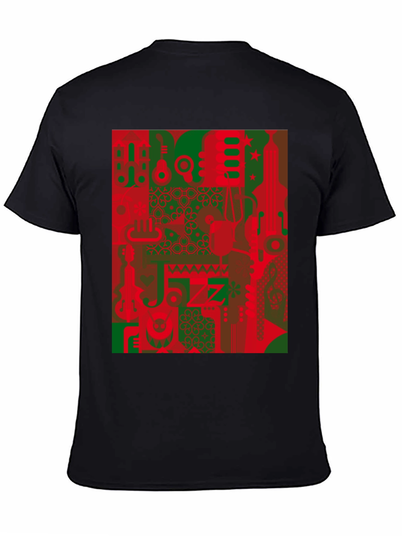 Retro Jazz Instrument Graphic Tee