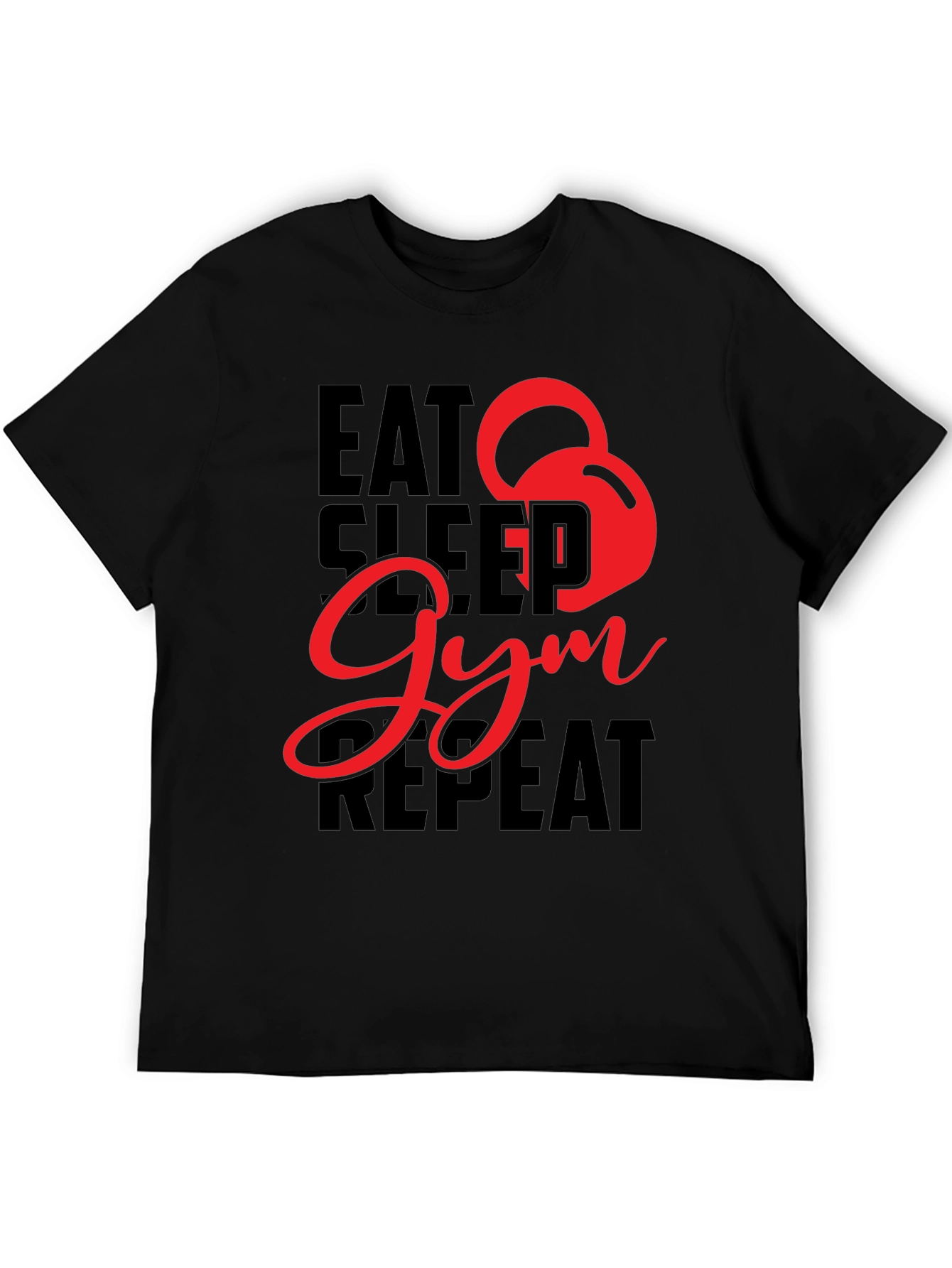 Eat Sleep Gym Repeat Graphic Tee