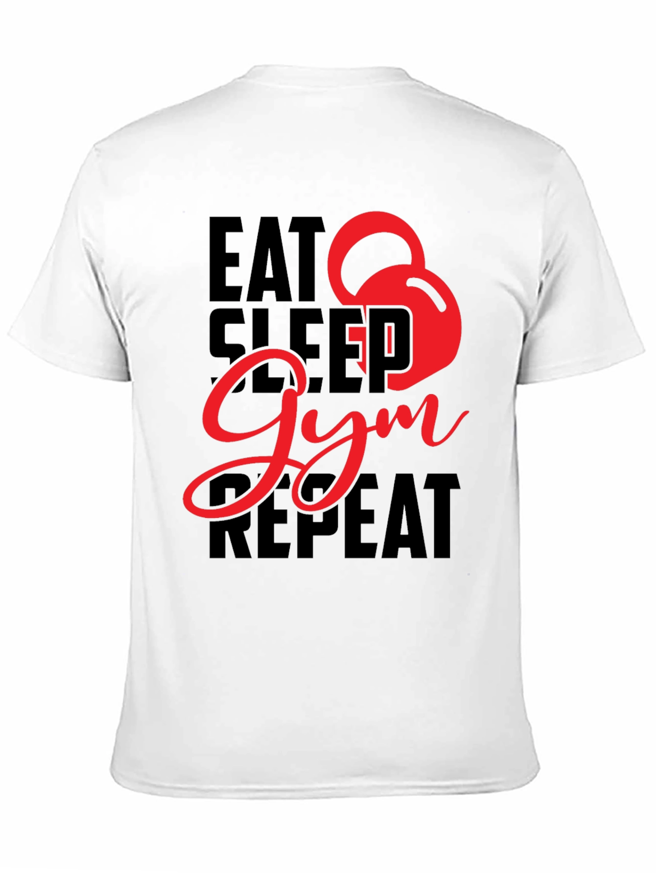 Eat Sleep Gym Repeat Graphic Tee