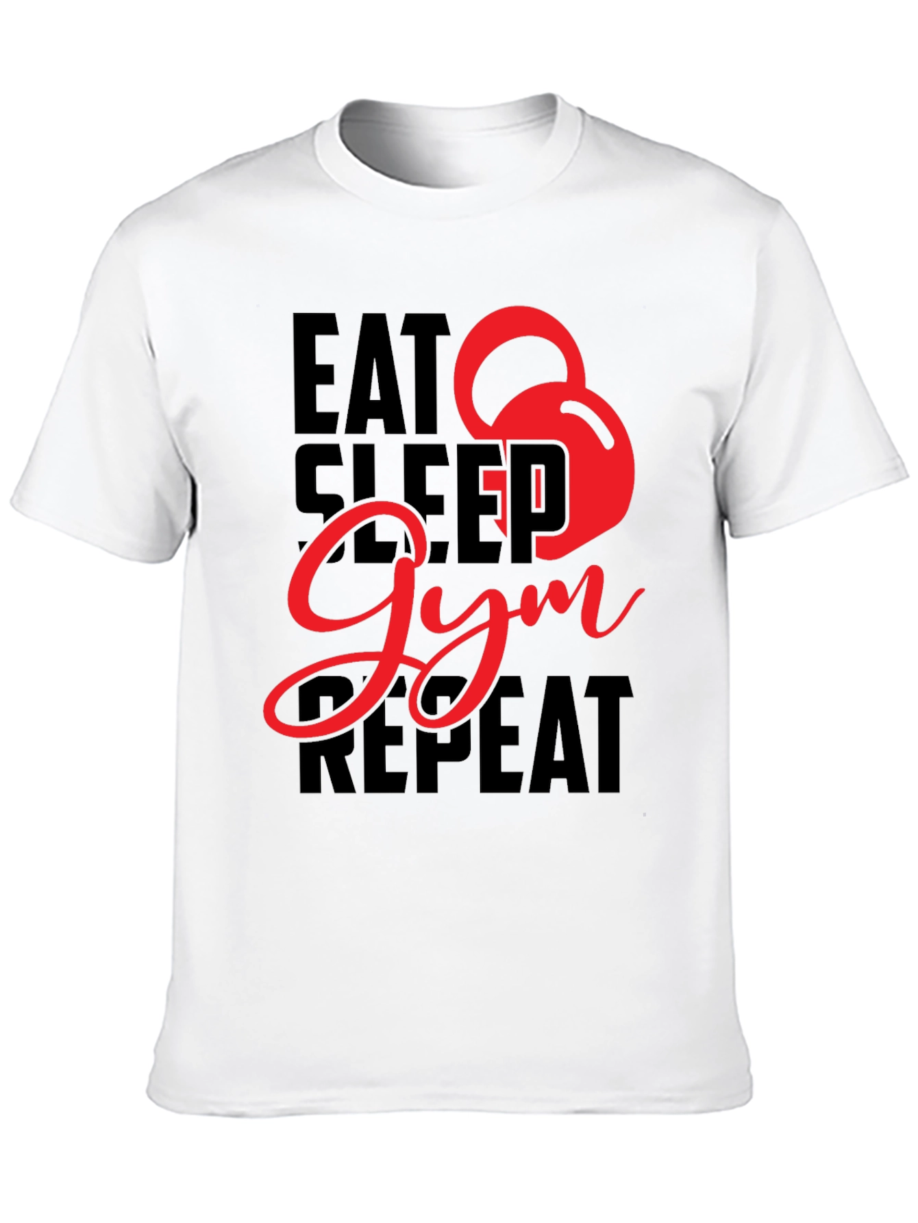 Eat Sleep Gym Repeat Graphic Tee