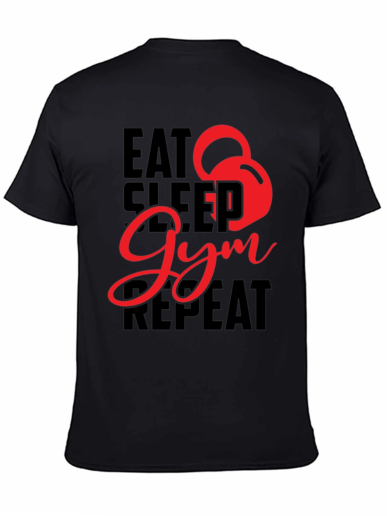 Eat Sleep Gym Repeat Graphic Tee