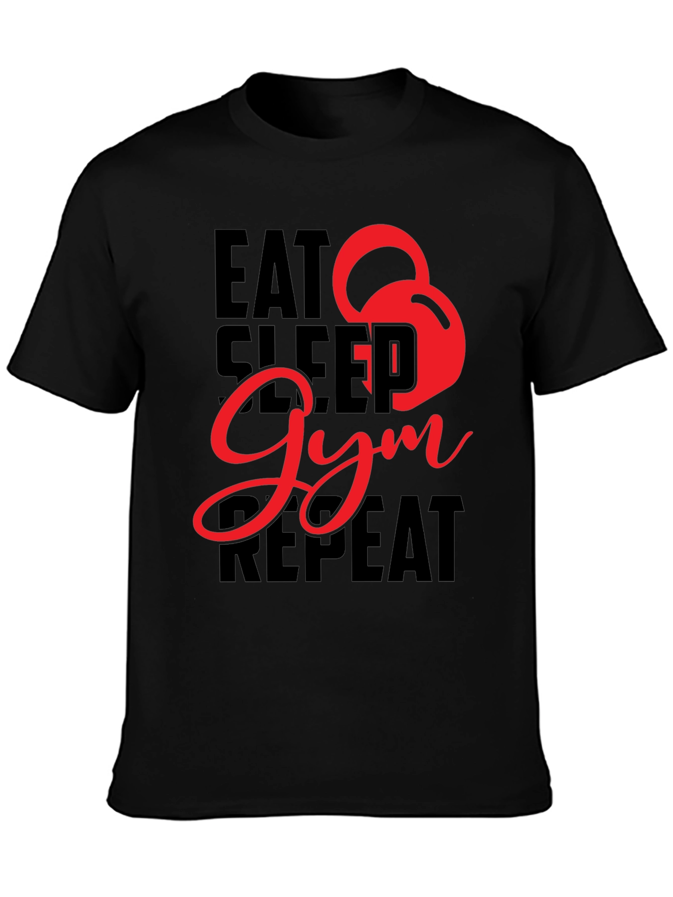 Eat Sleep Gym Repeat Graphic Tee