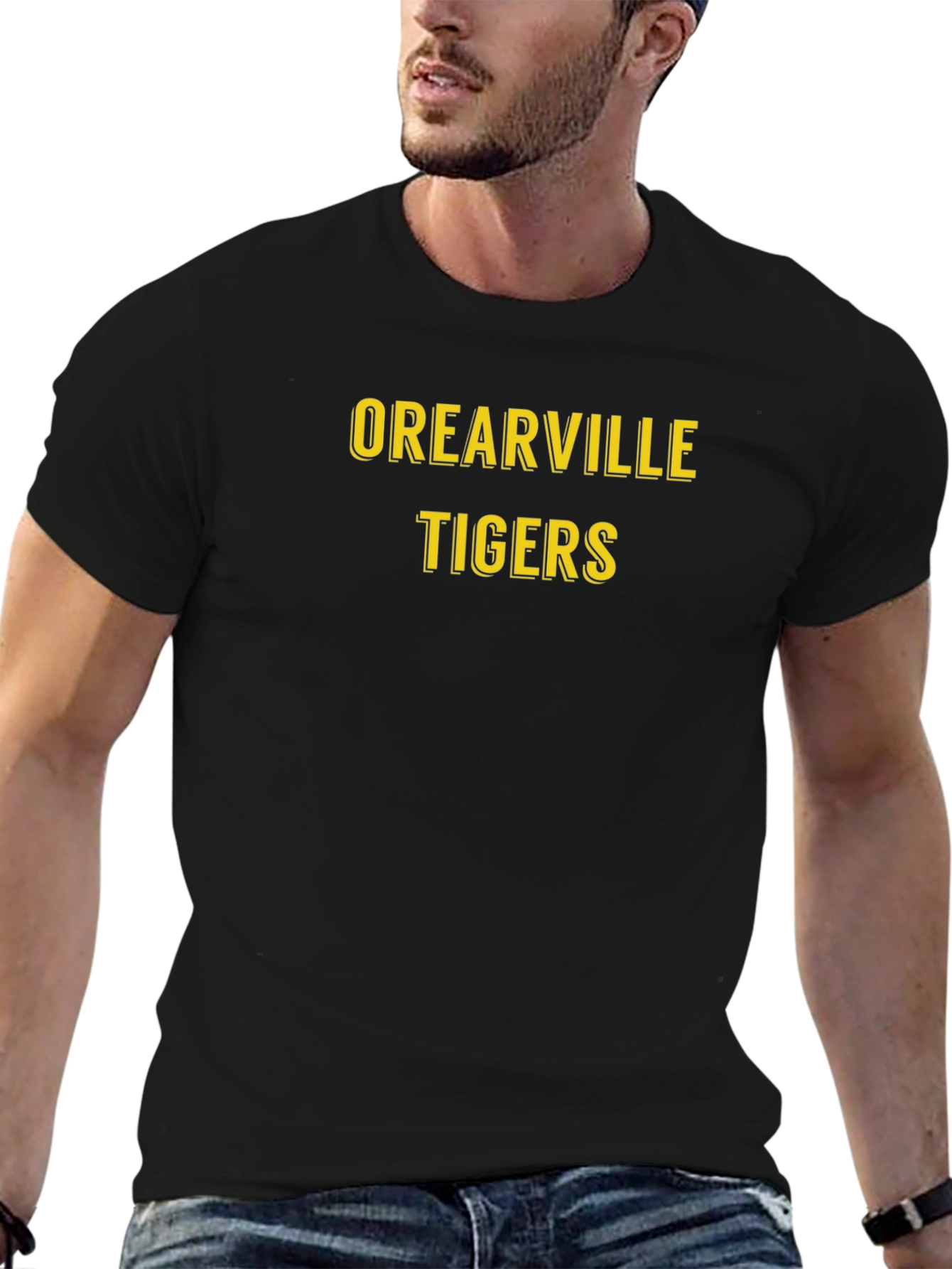 Orearville Tigers Black Graphic T-Shirt