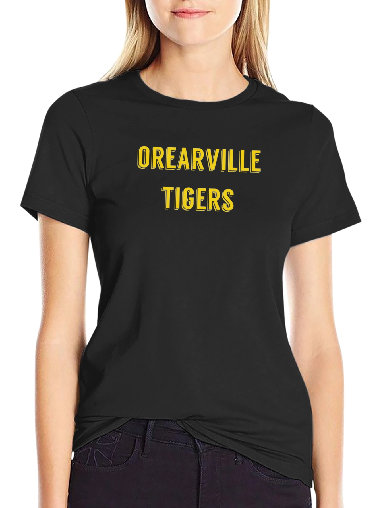 Orearville Tigers Black Graphic T-Shirt