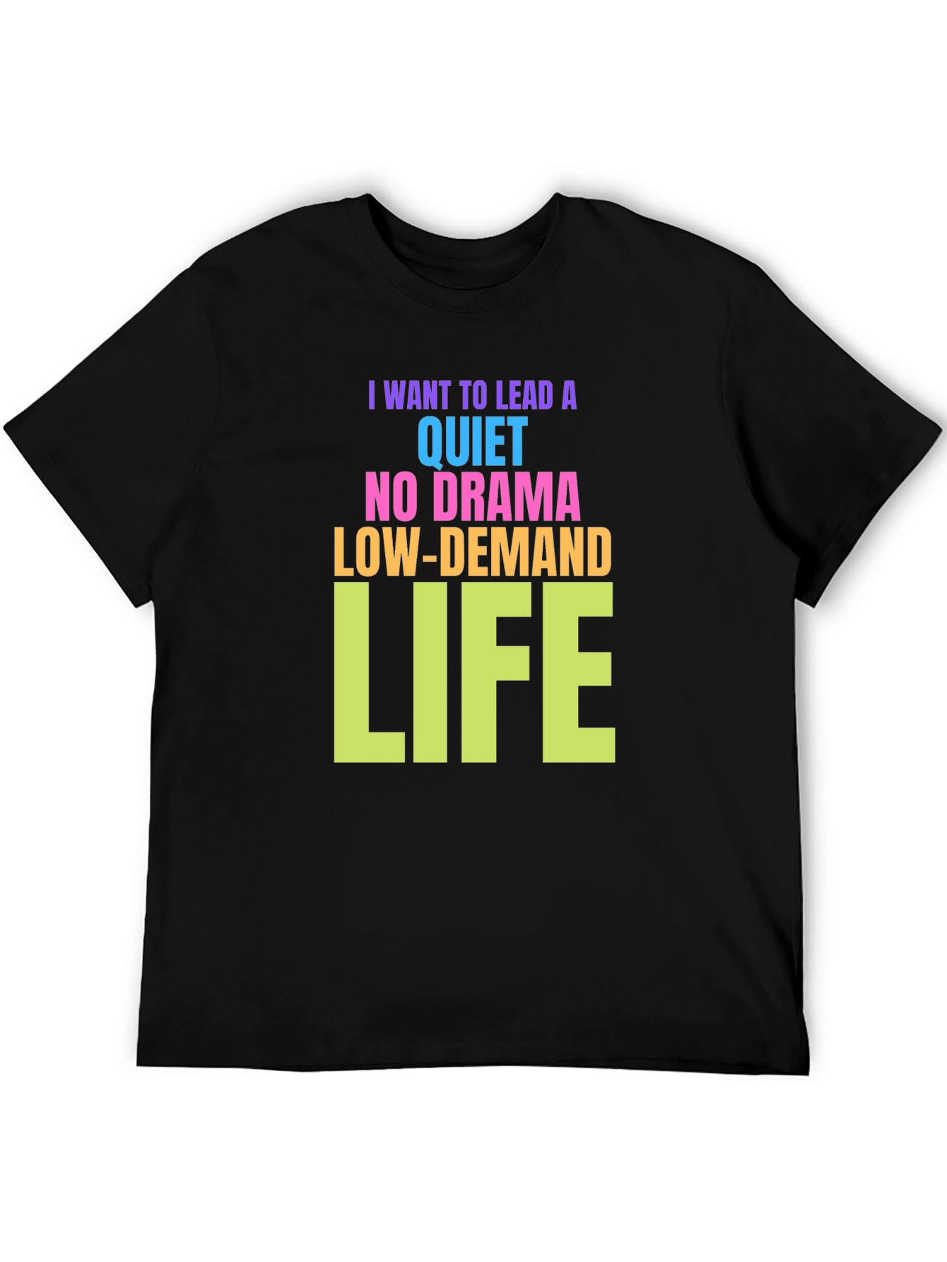 Quiet Life Graphic Tee - Black Cotton T-Shirt
