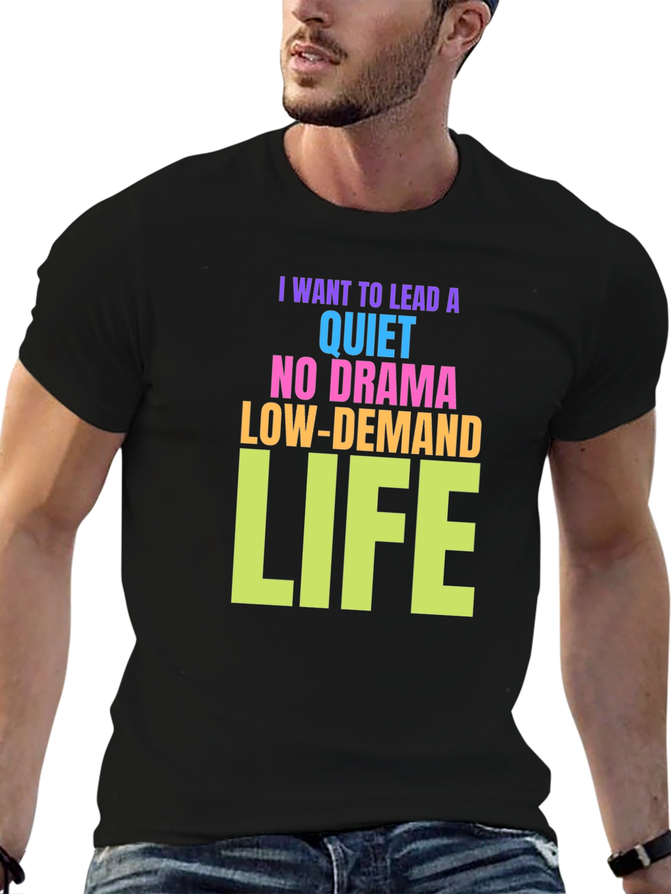 Quiet Life Graphic Tee - Black Cotton T-Shirt