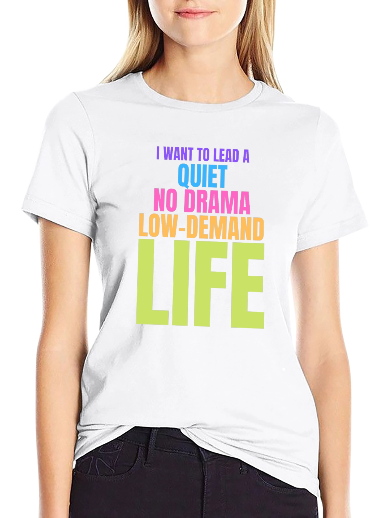 Quiet Life Graphic Tee - Black Cotton T-Shirt
