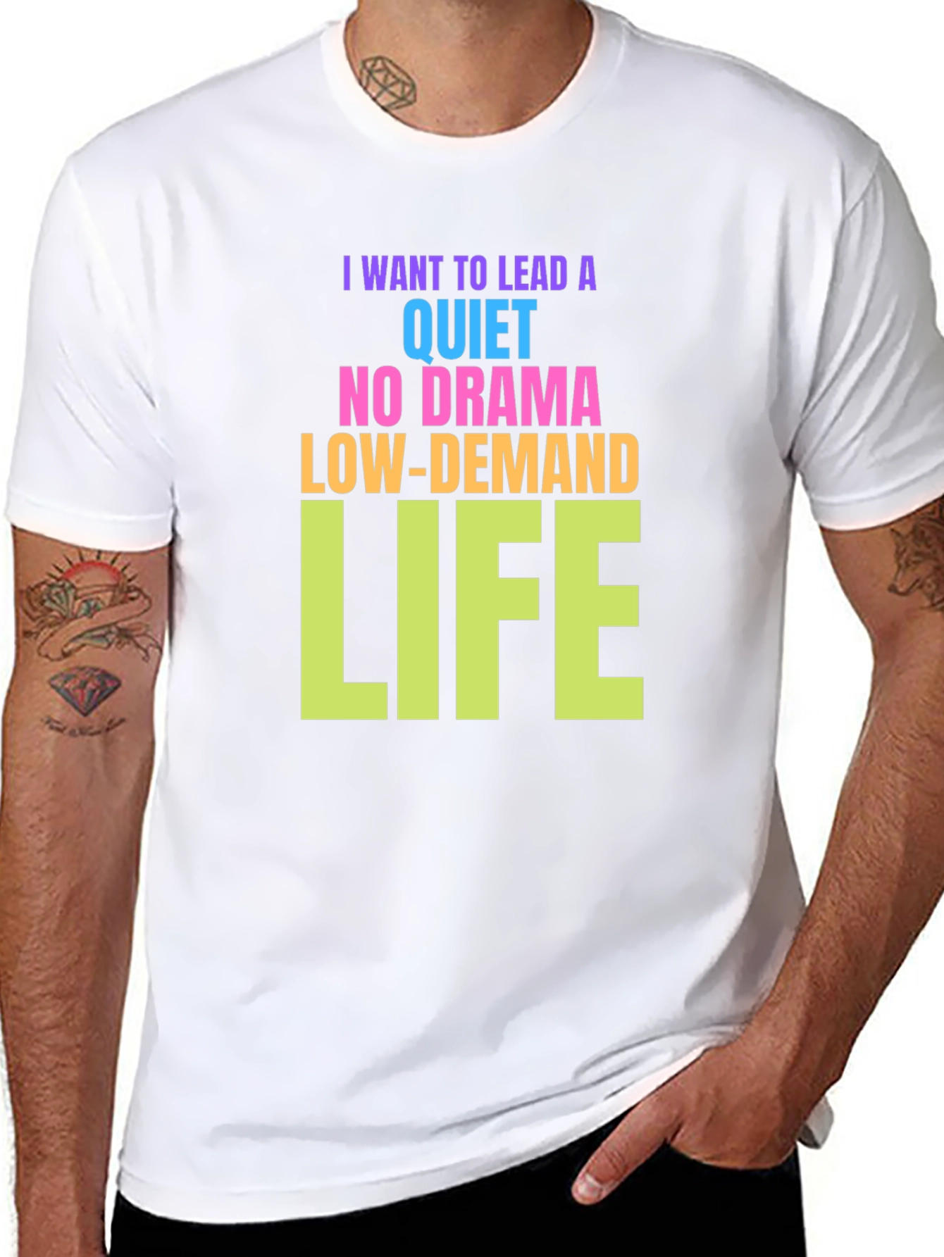 Quiet Life Graphic Tee - Black Cotton T-Shirt