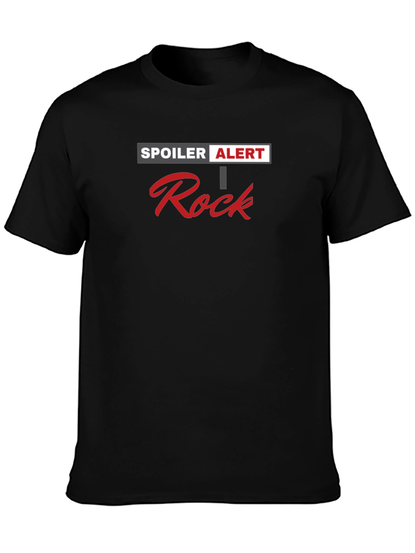 Spoiler Alert Rock T-Shirt - Black