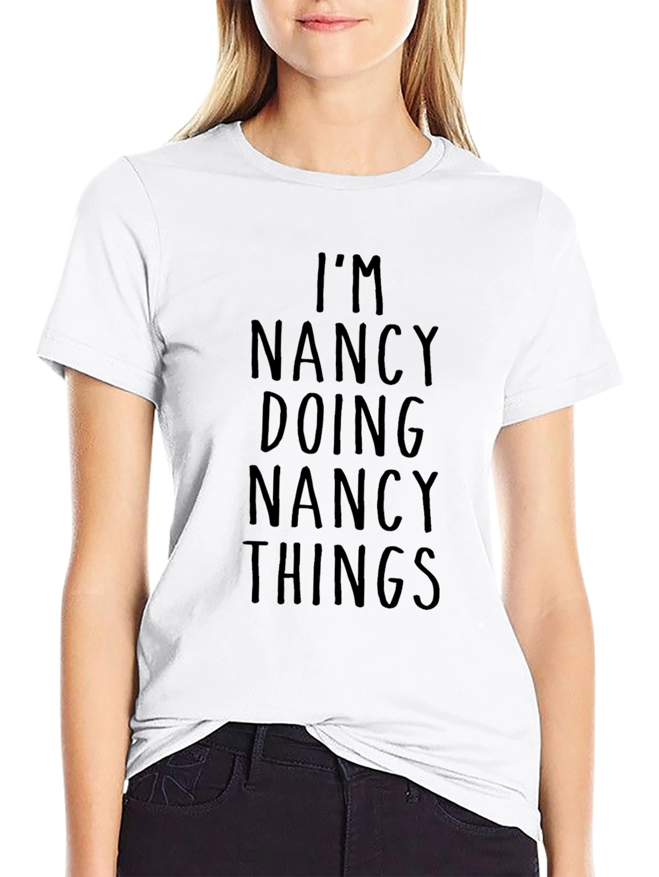 Im Nancy Doing Nancy Things Black Tee