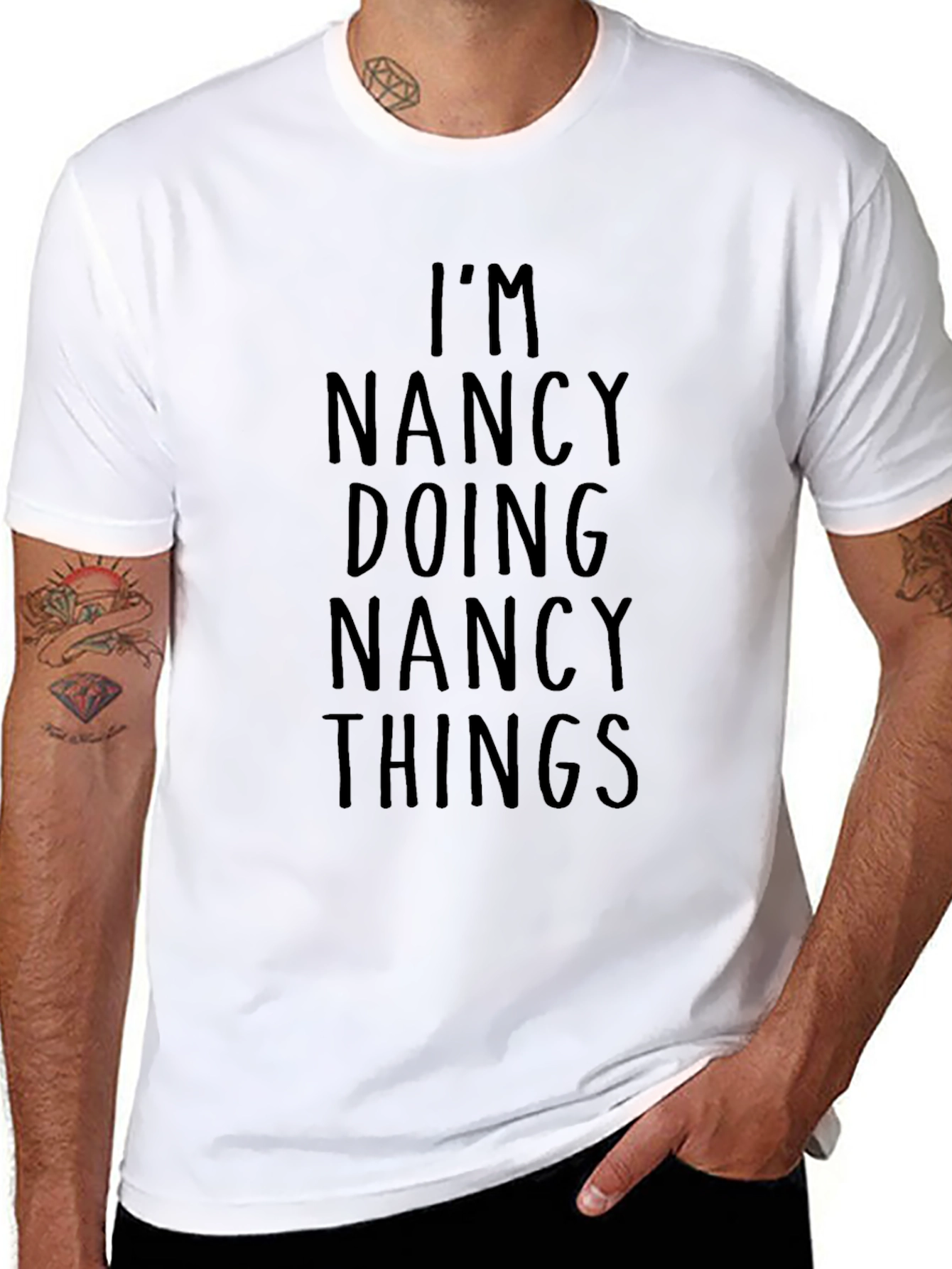 Im Nancy Doing Nancy Things Black Tee