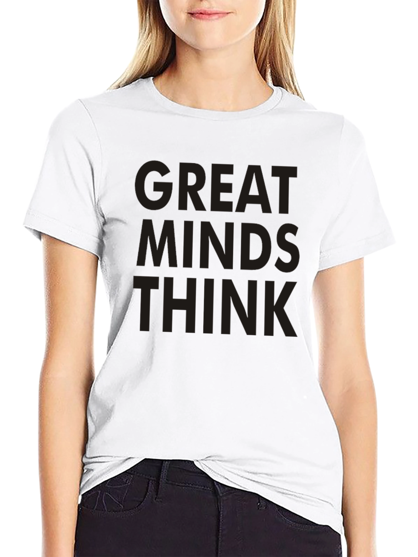 Great Minds Think Black Graphic Tee