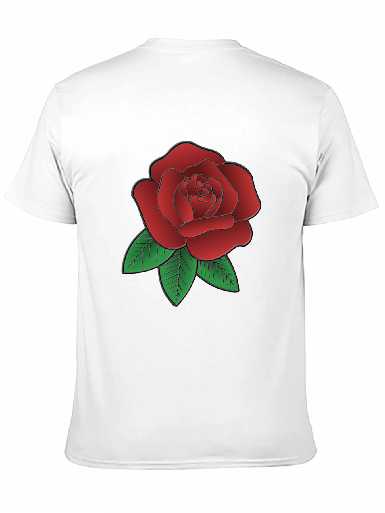 Rose Graphic Black T-Shirt - Classic Floral Tee