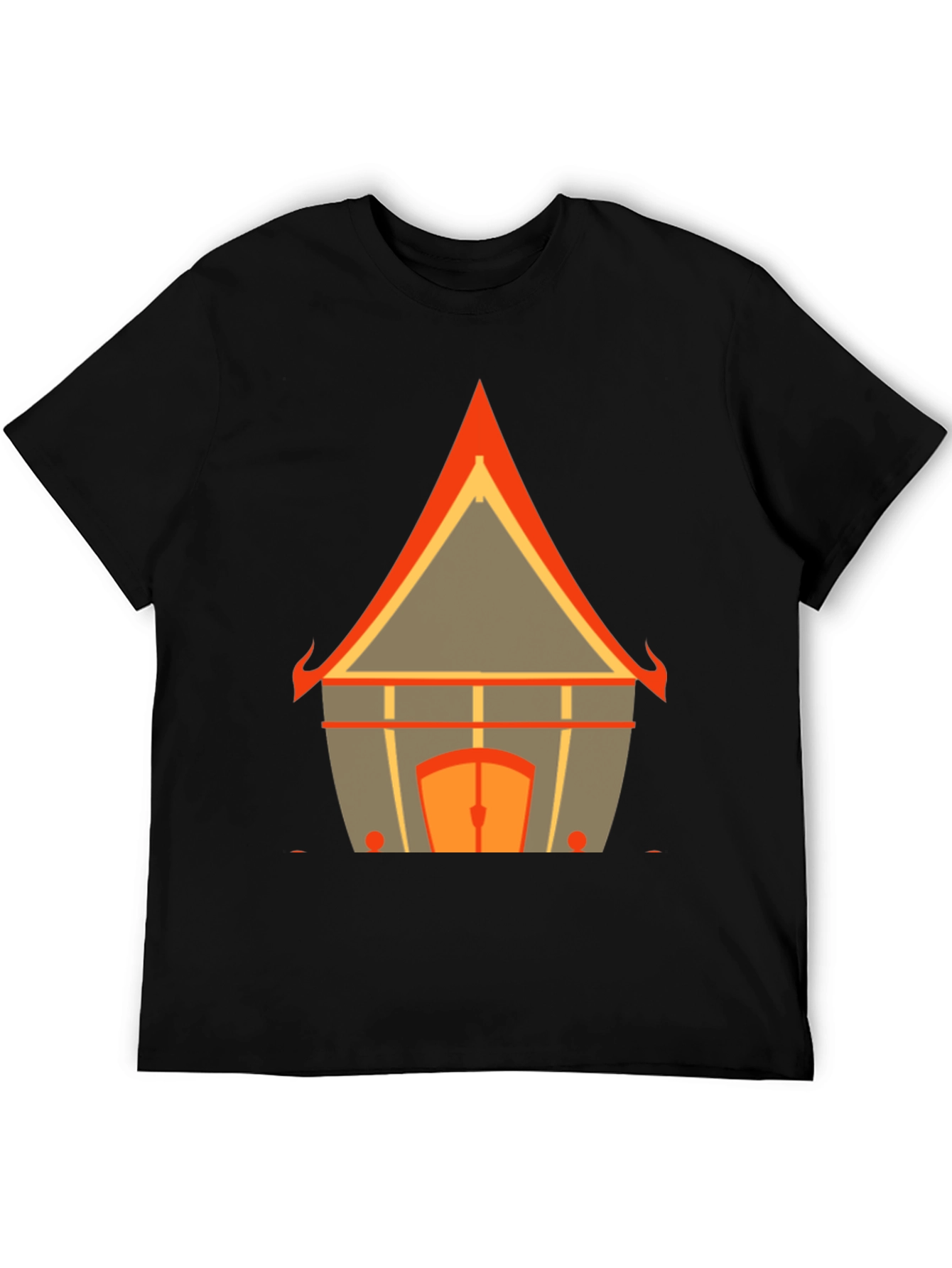 Architectural Print Graphic Tee - Modern Design