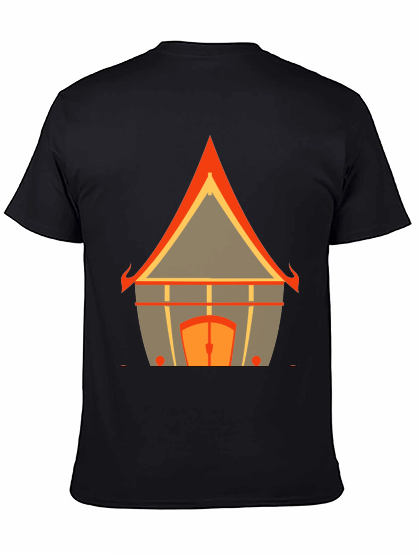 Architectural Print Graphic Tee - Modern Design