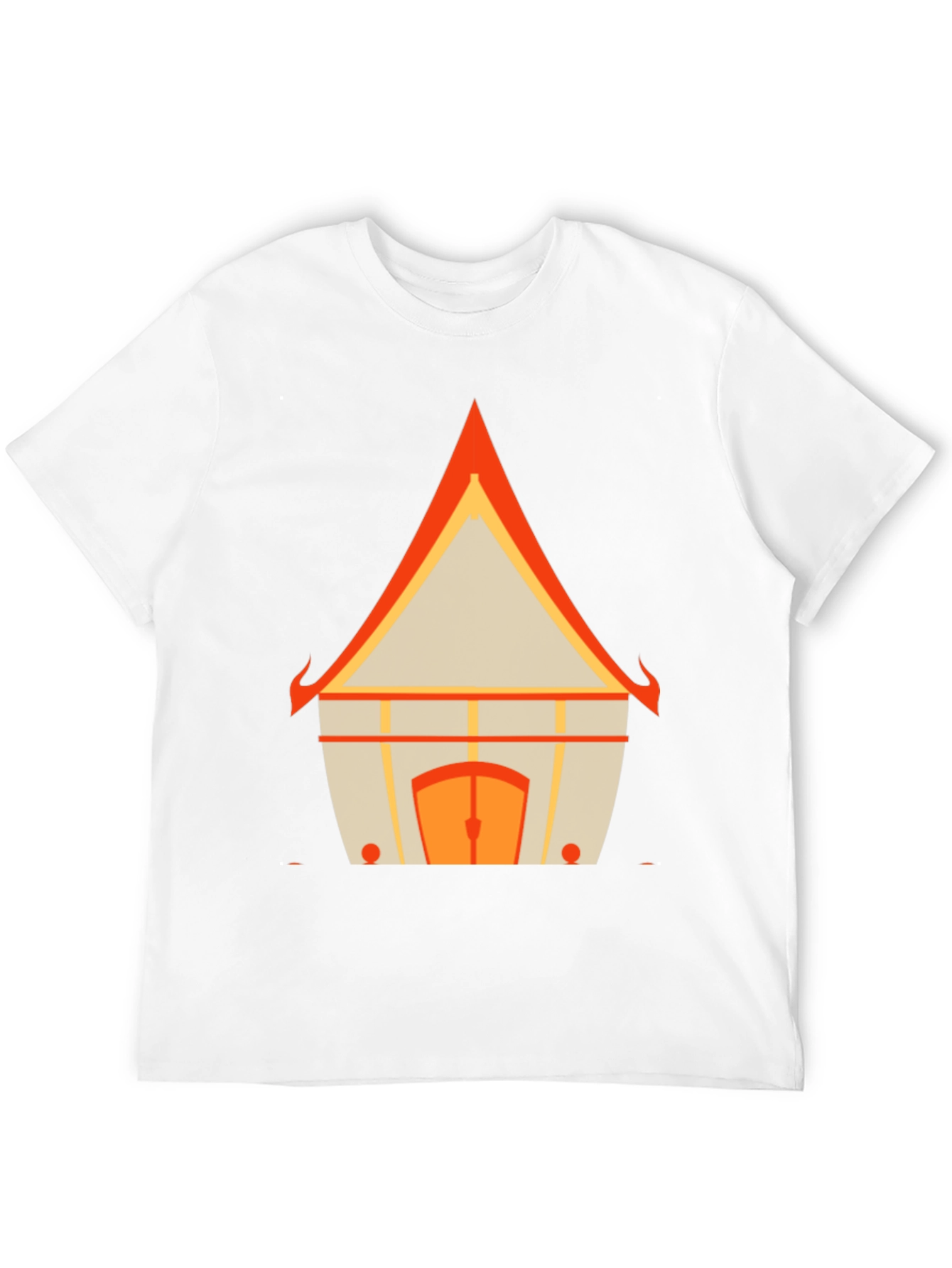 Architectural Print Graphic Tee - Modern Design