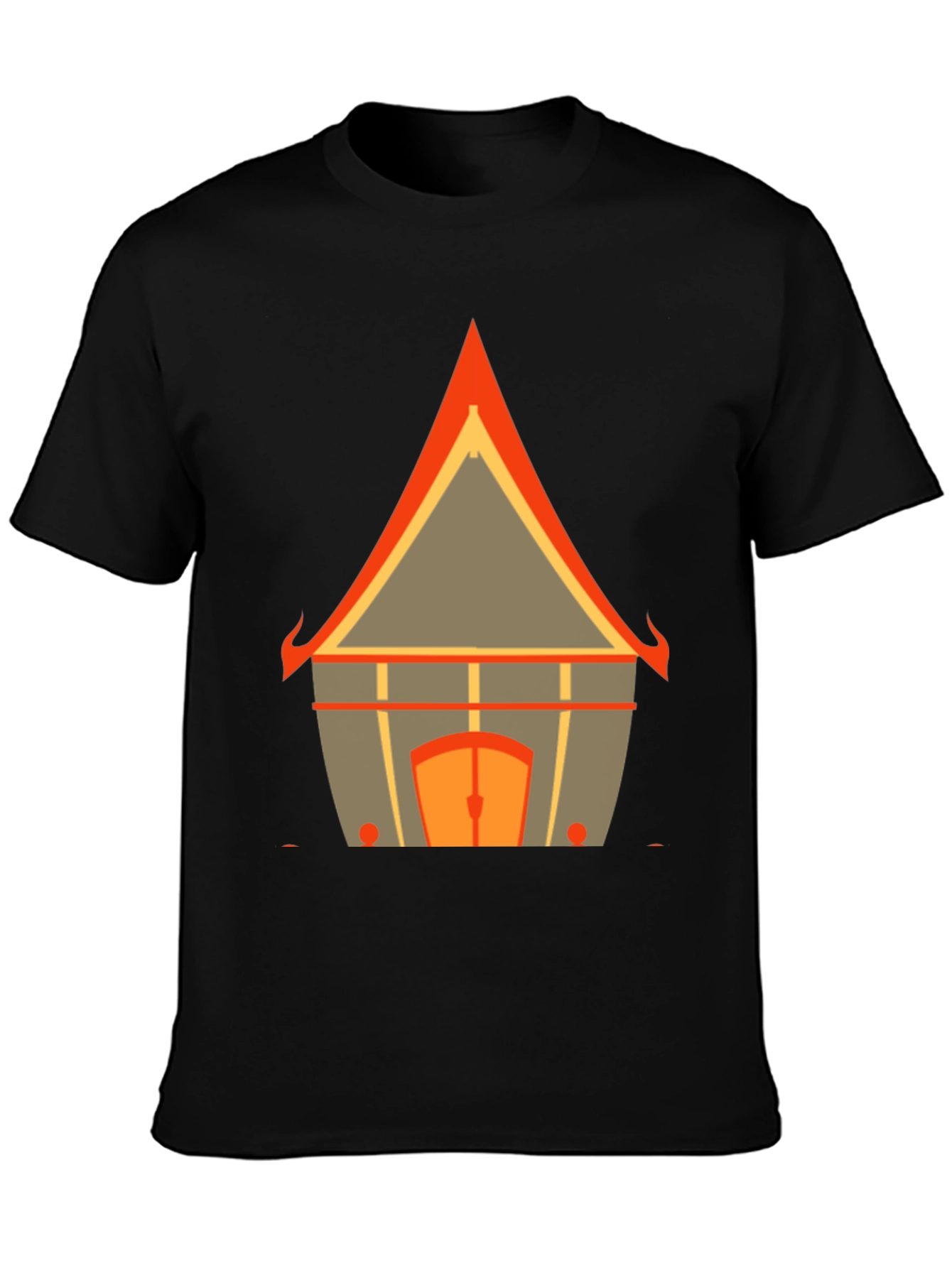 Architectural Print Graphic Tee - Modern Design