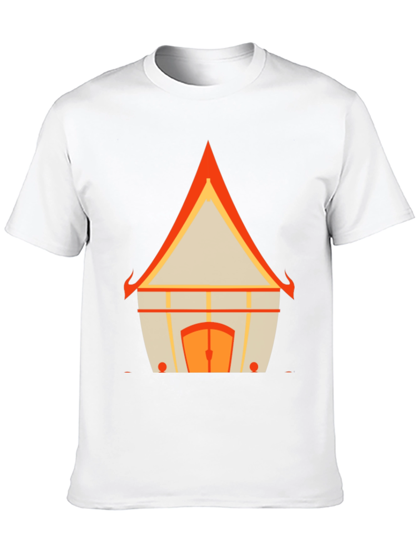 Architectural Print Graphic Tee - Modern Design