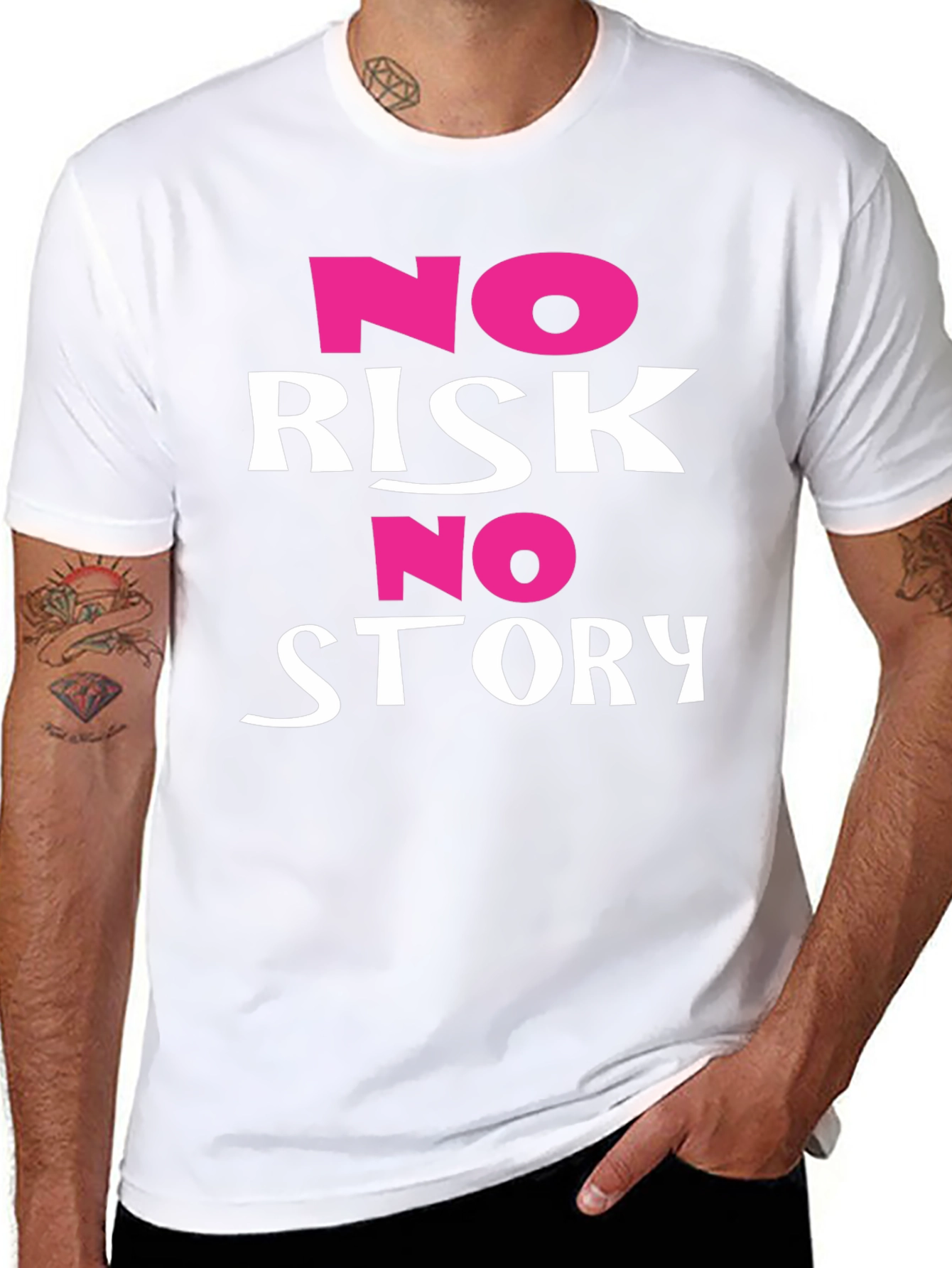 No Risk No Story Graphic Tee - Black