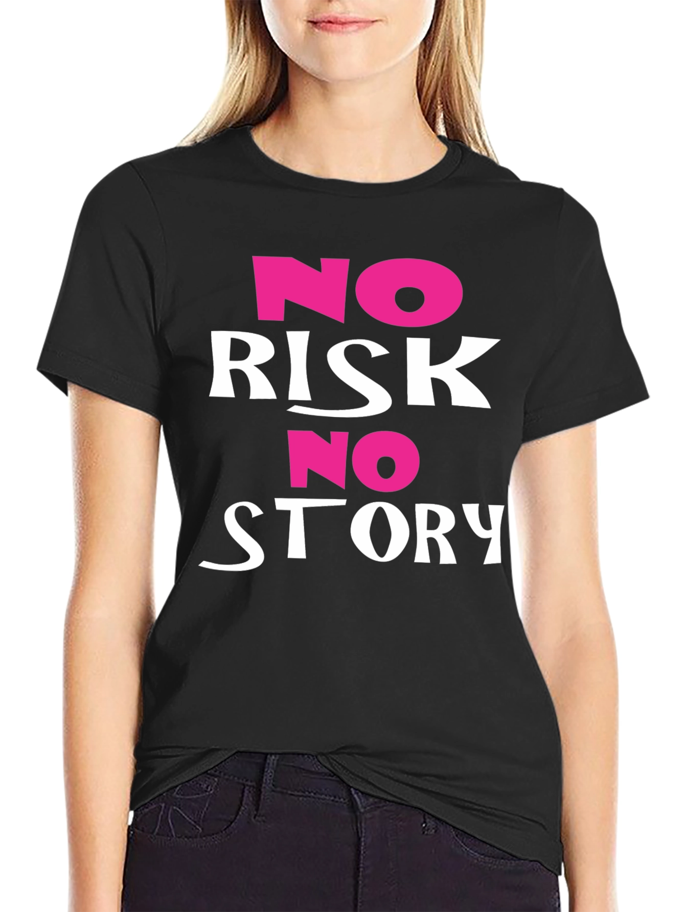 No Risk No Story Graphic Tee - Black