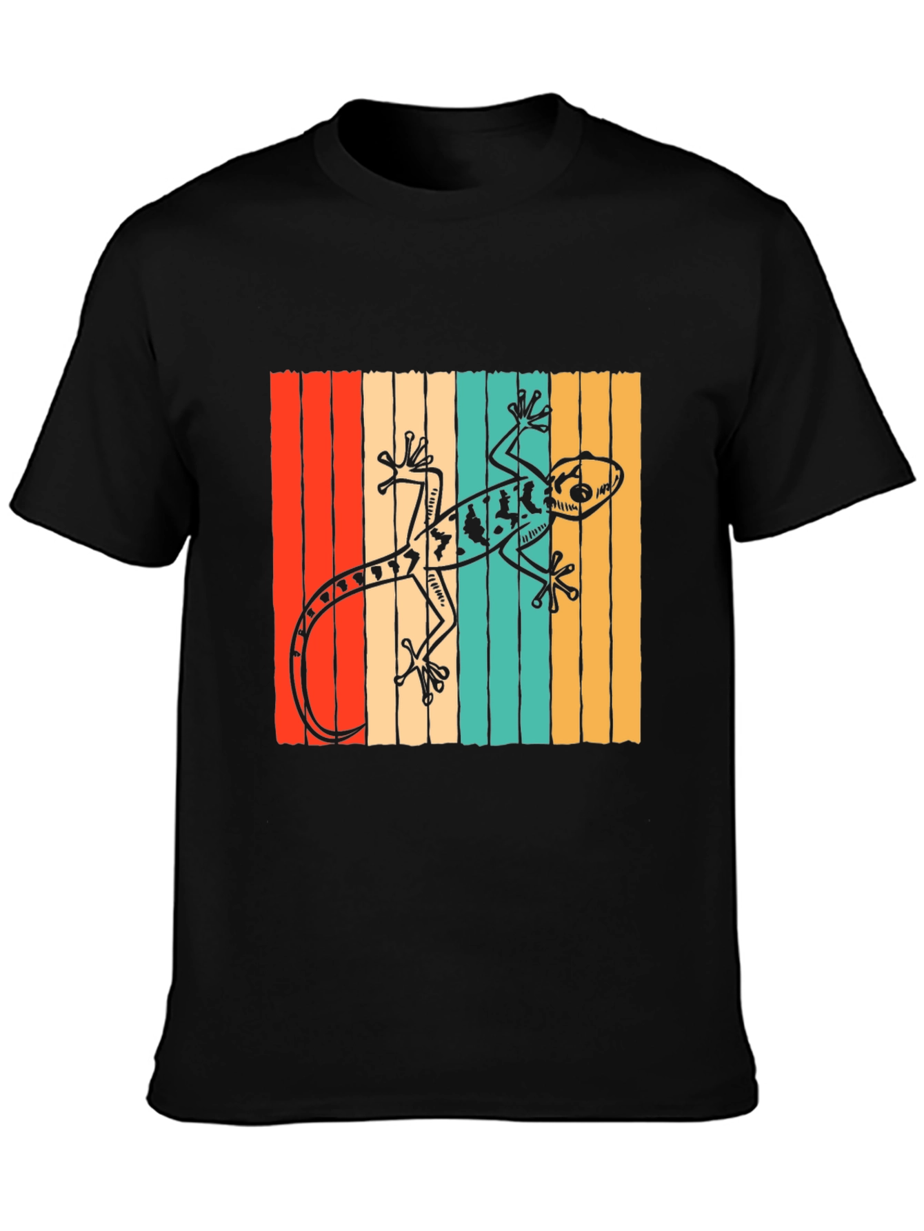 Retro Gecko T-Shirt: Cool Reptile Design