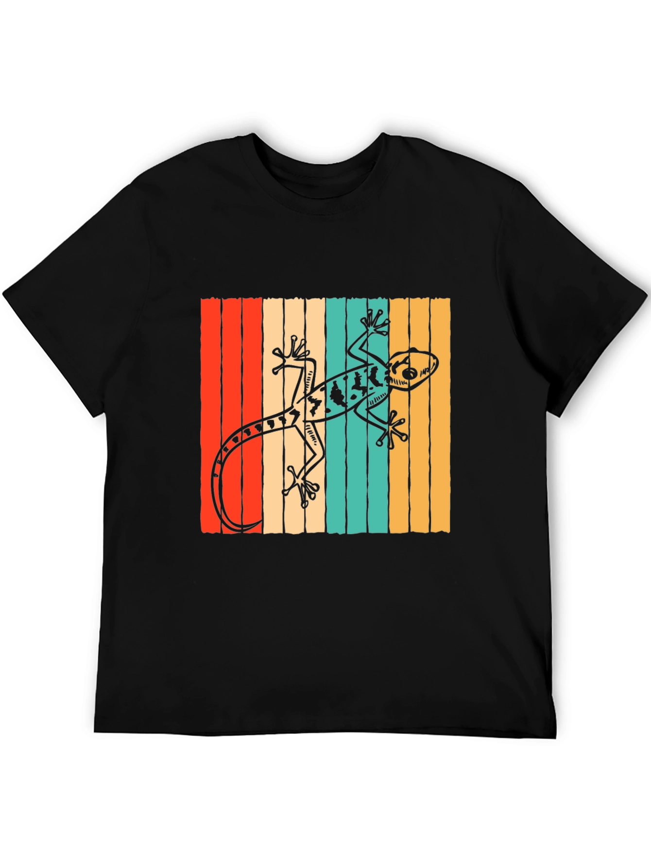 Retro Gecko T-Shirt: Cool Reptile Design