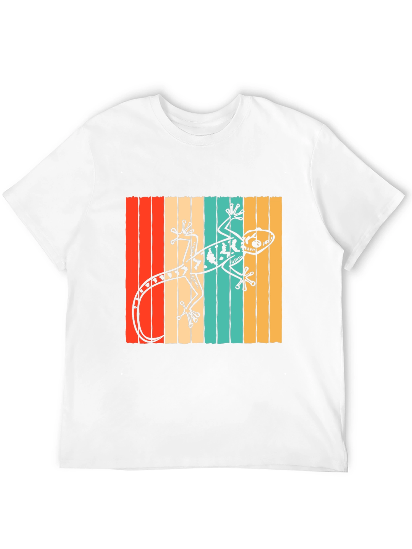 Retro Gecko T-Shirt: Cool Reptile Design