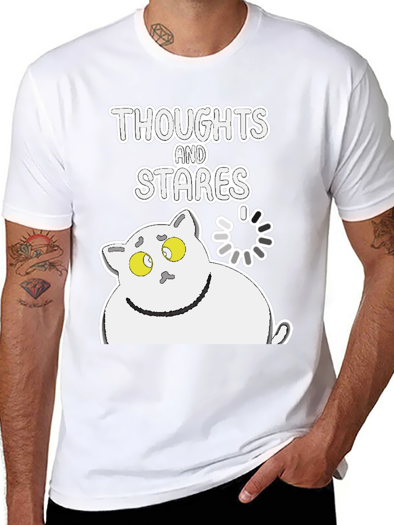 Thoughts and Stares Graphic T-Shirt