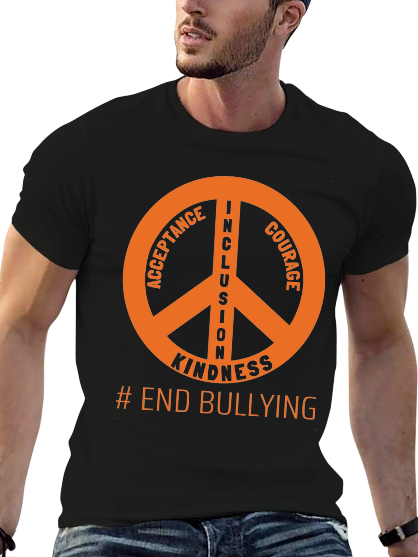 Inclusion Peace Sign T-Shirt - End Bullying
