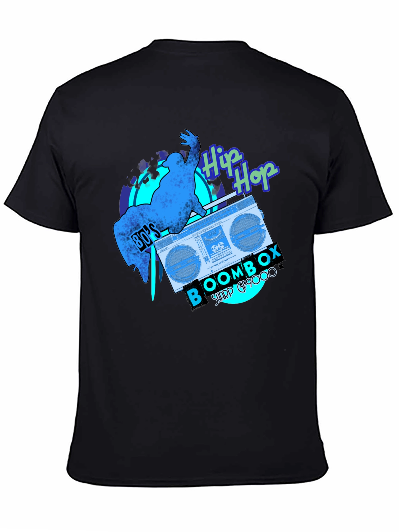 80s Hip Hop Boombox Graphic Tee