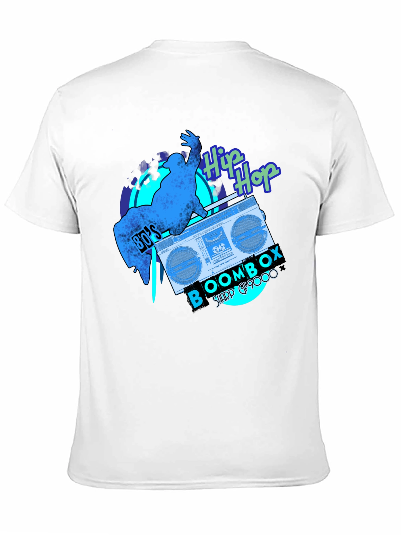 80s Hip Hop Boombox Graphic Tee